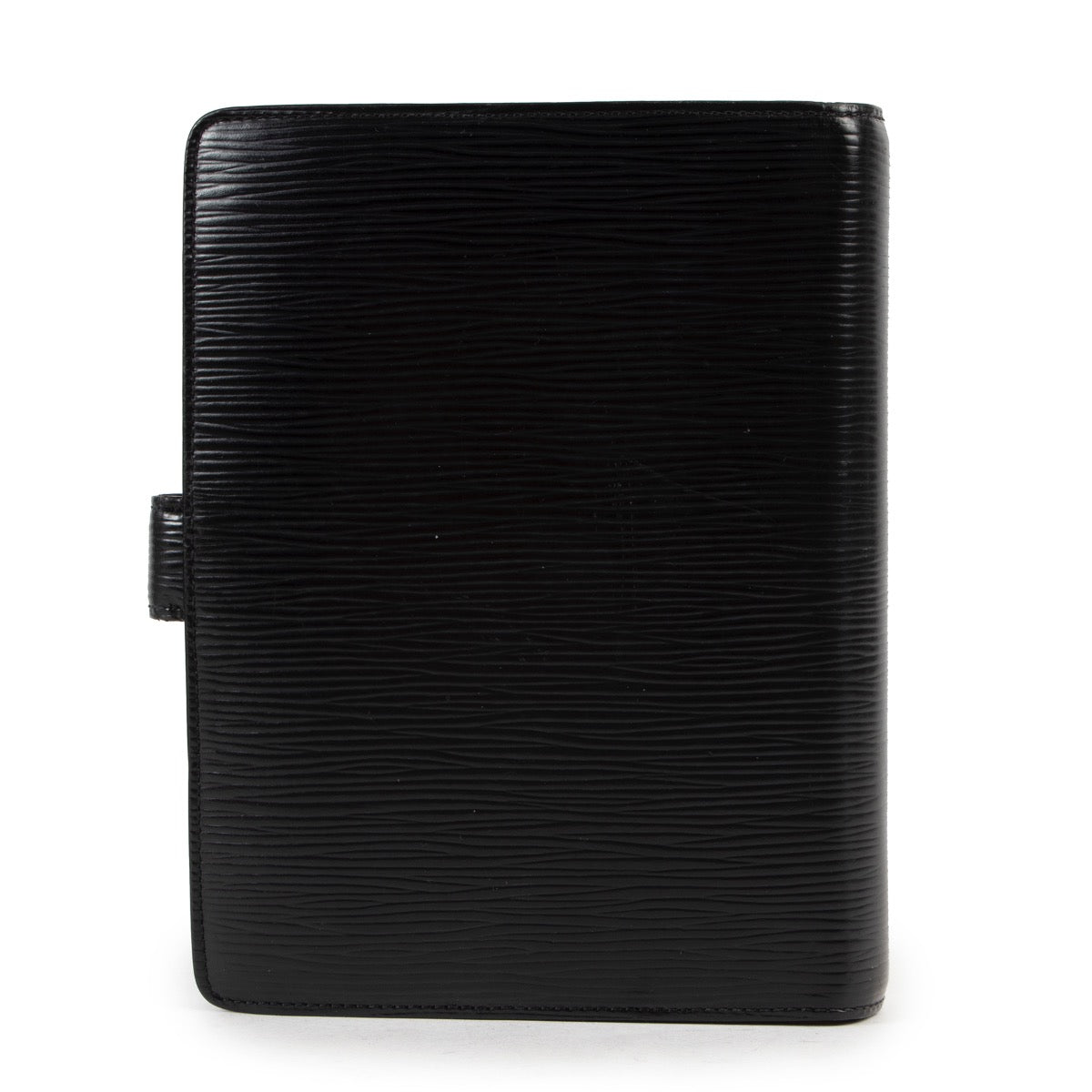 Louis Vuitton Zwarte Epi Medium Agenda-omslag
