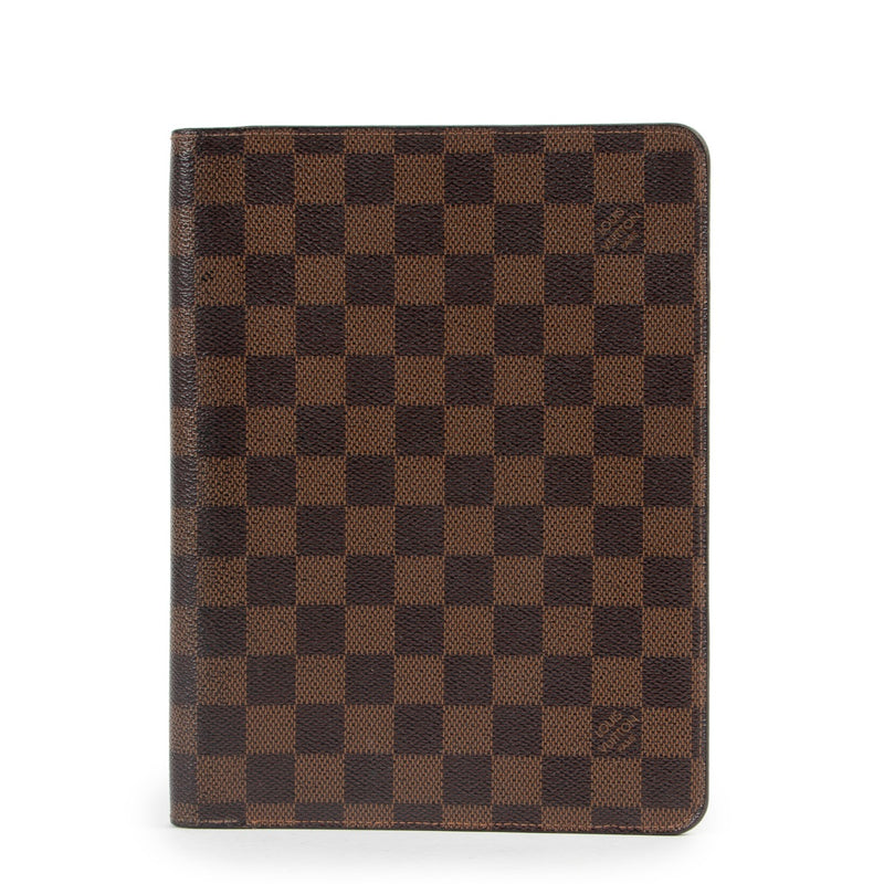 Louis Vuitton Damier Ebene Canvas Desk Agenda Cover