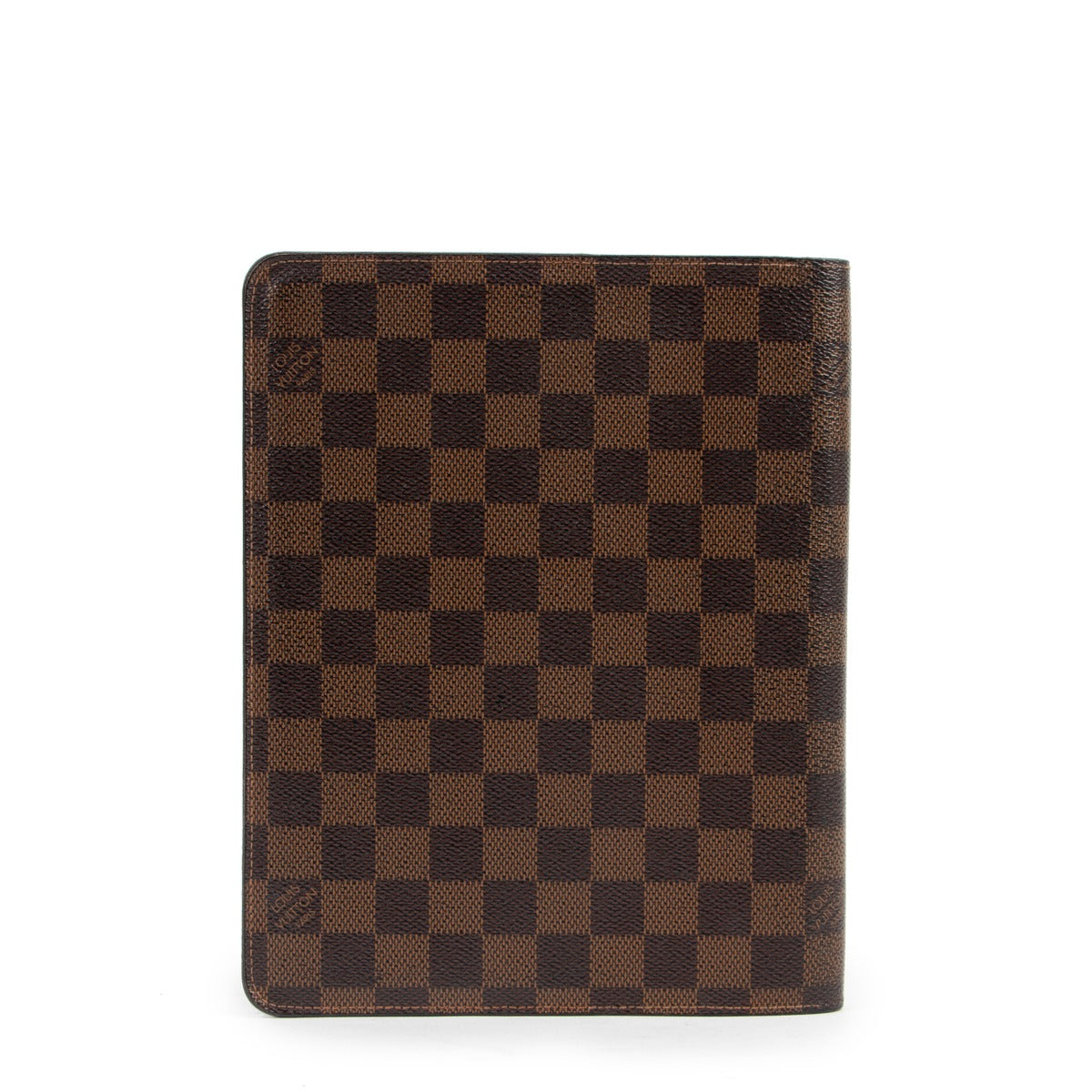 Louis Vuitton Damier Ebene Canvas Desk Agenda Cover at Labellov