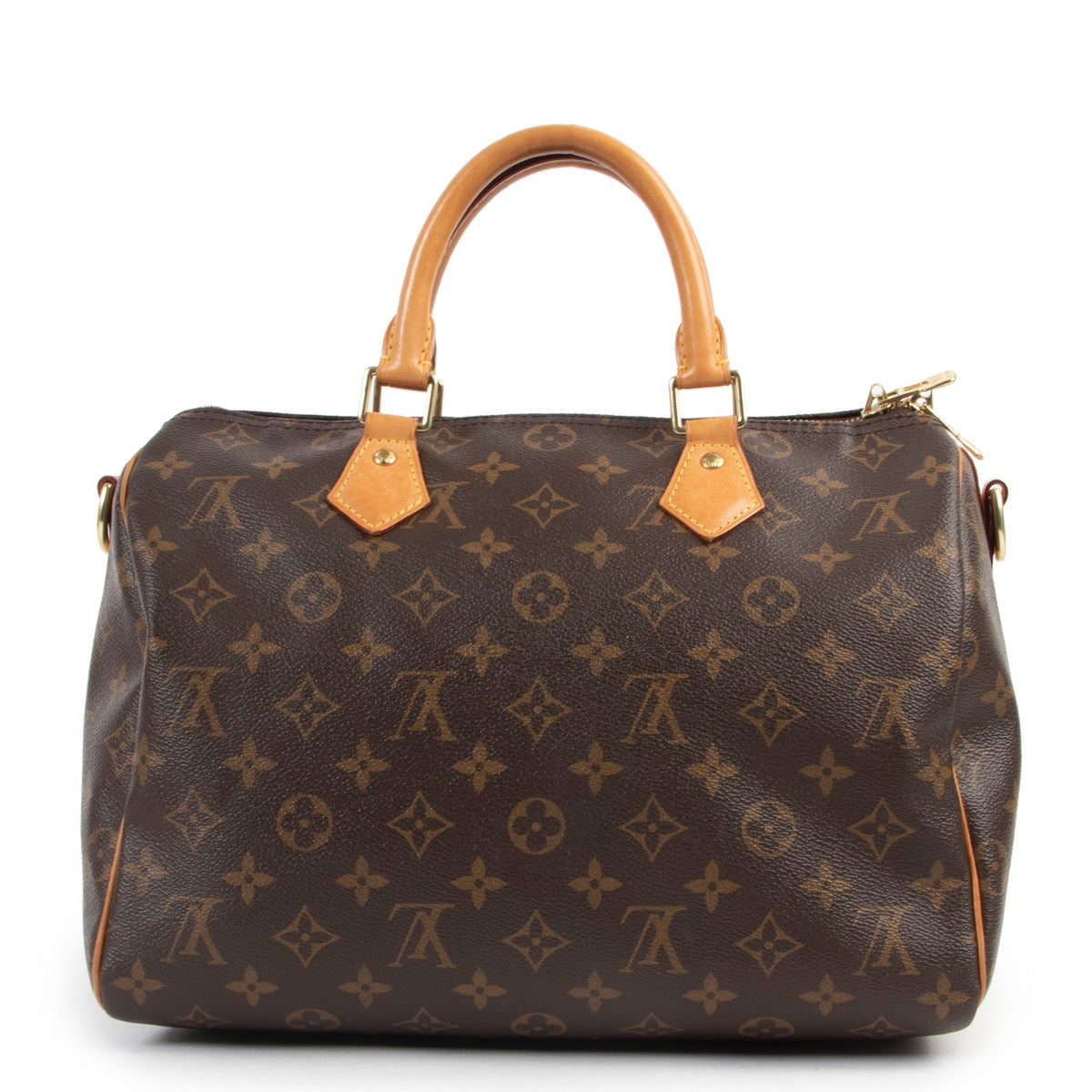 Shop safe online 100% authentic second hand Louis Vuitton Monogram Speedy 30 Crossbody Bag at the right price at Labellov in Antwerp.