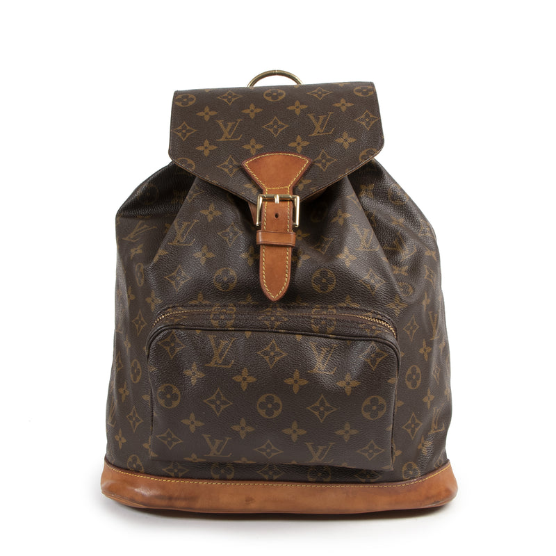 Authentieke Tweedehands Louis Vuitton Monogram Montsouris GM Backpack juiste prijs veilig online shoppen luxe merken webshop winkelen Antwerpen België mode fashion