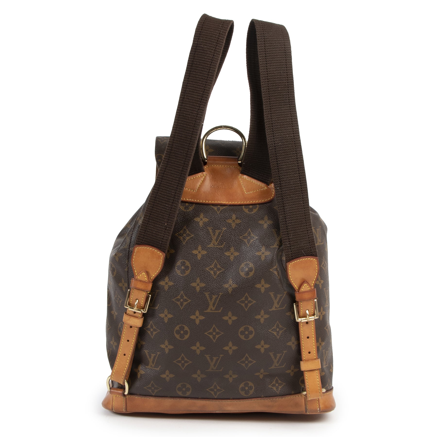Authentieke Tweedehands Louis Vuitton Monogram Montsouris GM Backpack juiste prijs veilig online shoppen luxe merken webshop winkelen Antwerpen België mode fashion