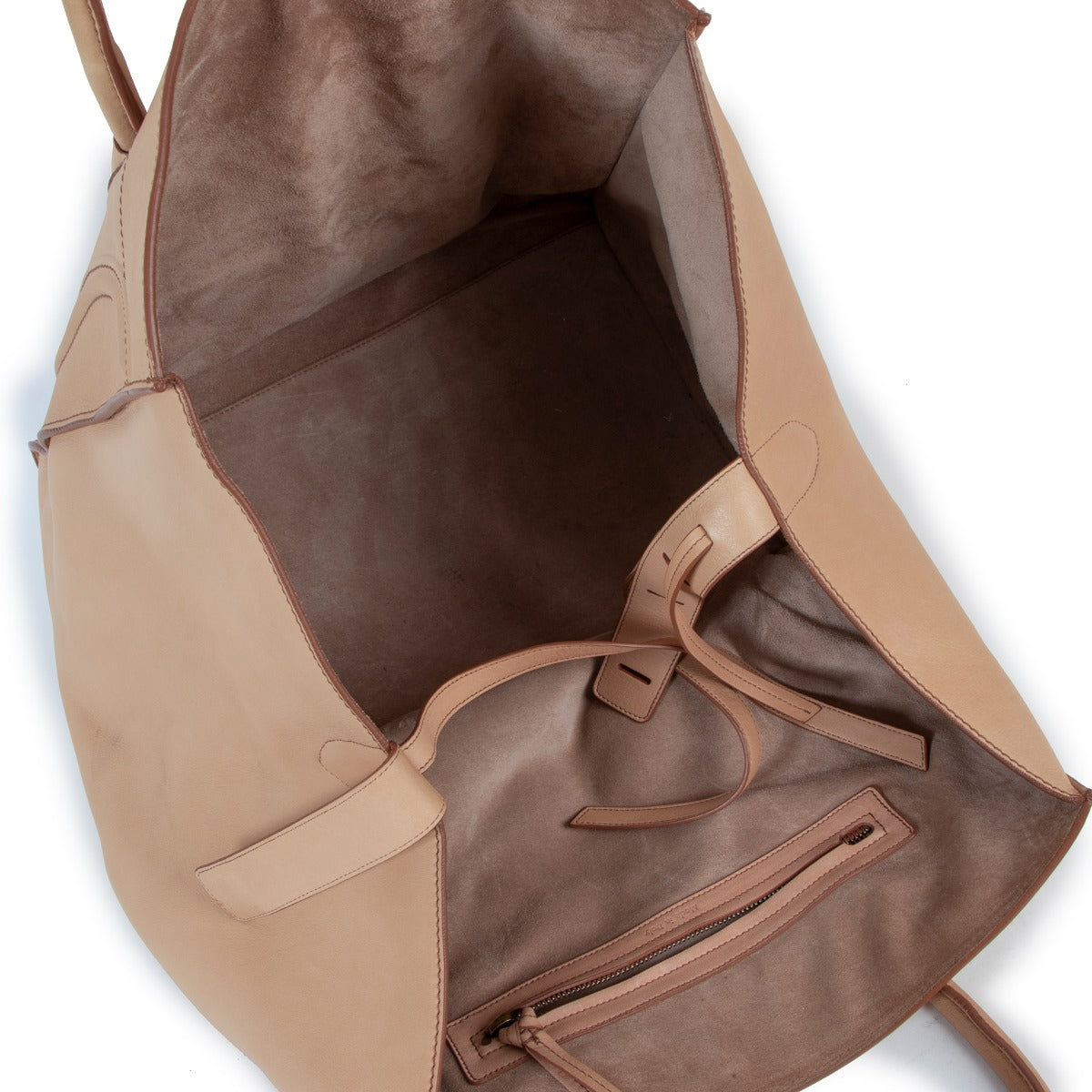 Celine Nude Leren Grote Luggage Phantom Handtas