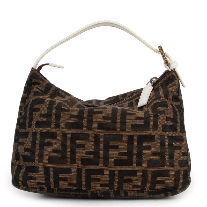 Shop safe online at Labellov in Antwerp this 100% authentic second hand Fendi Zucca Canvas Top Handle