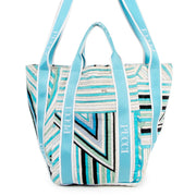 Pucci Blue Printed Terry Cloth Beach Bag