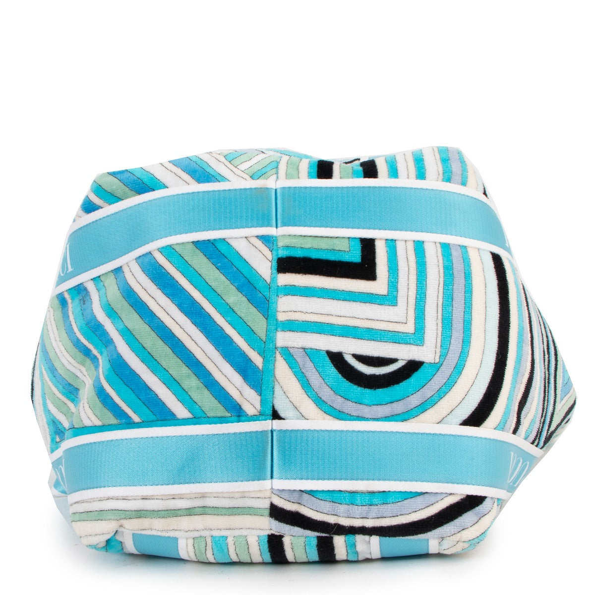 Pucci Blue Printed Terry Cloth Beach Bag