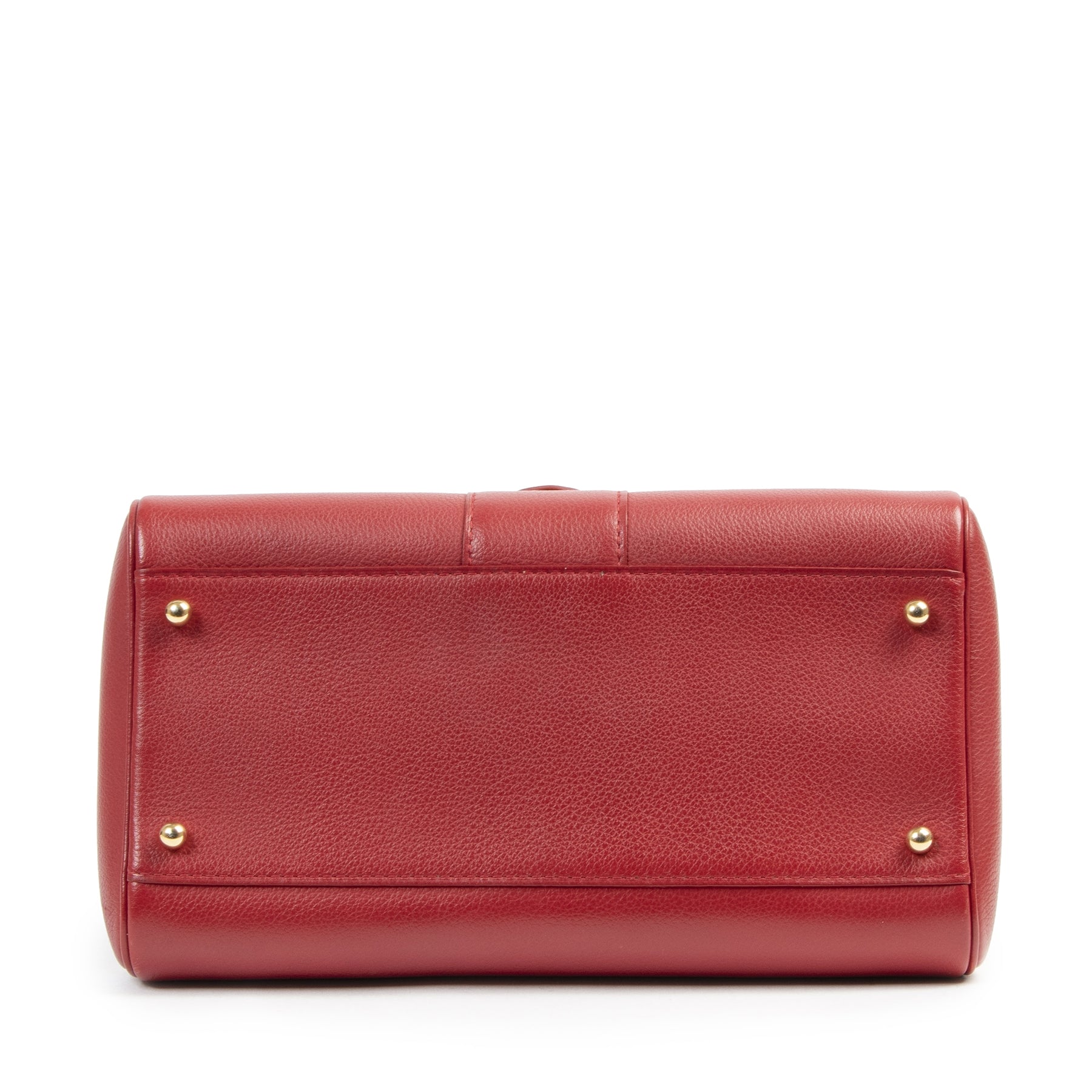 Authentic secondhand Delvaux Brick Red Brillant PM Handbag designer bags fashion luxury vintage webshop winkelen Antwerpen België mode fashion designer high end brands