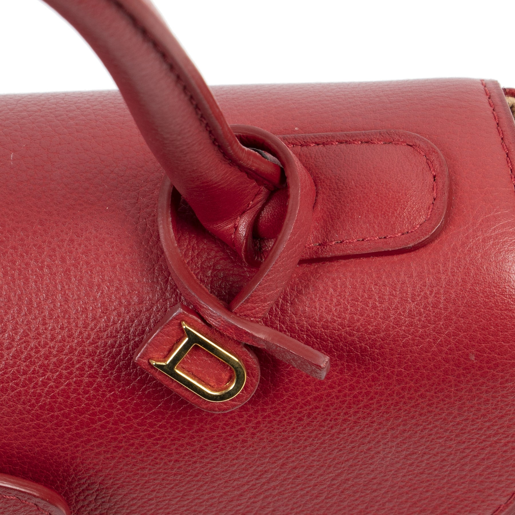 Authentic secondhand Delvaux Brick Red Brillant PM Handbag designer bags fashion luxury vintage webshop winkelen Antwerpen België mode fashion designer high end brands