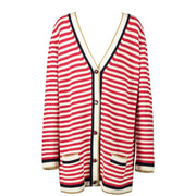 Gucci Striped Wool Cardigan - Size XXL