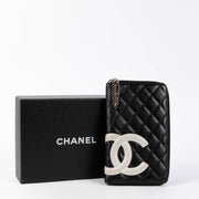 Shop this authentic Chanel Black Ligne Cambon Large Wallet pre-loved on Labellov.com 