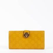 Shop this authentic Gucci Yellow Guccissima Crest Wallet pre-loved on Labellov.com