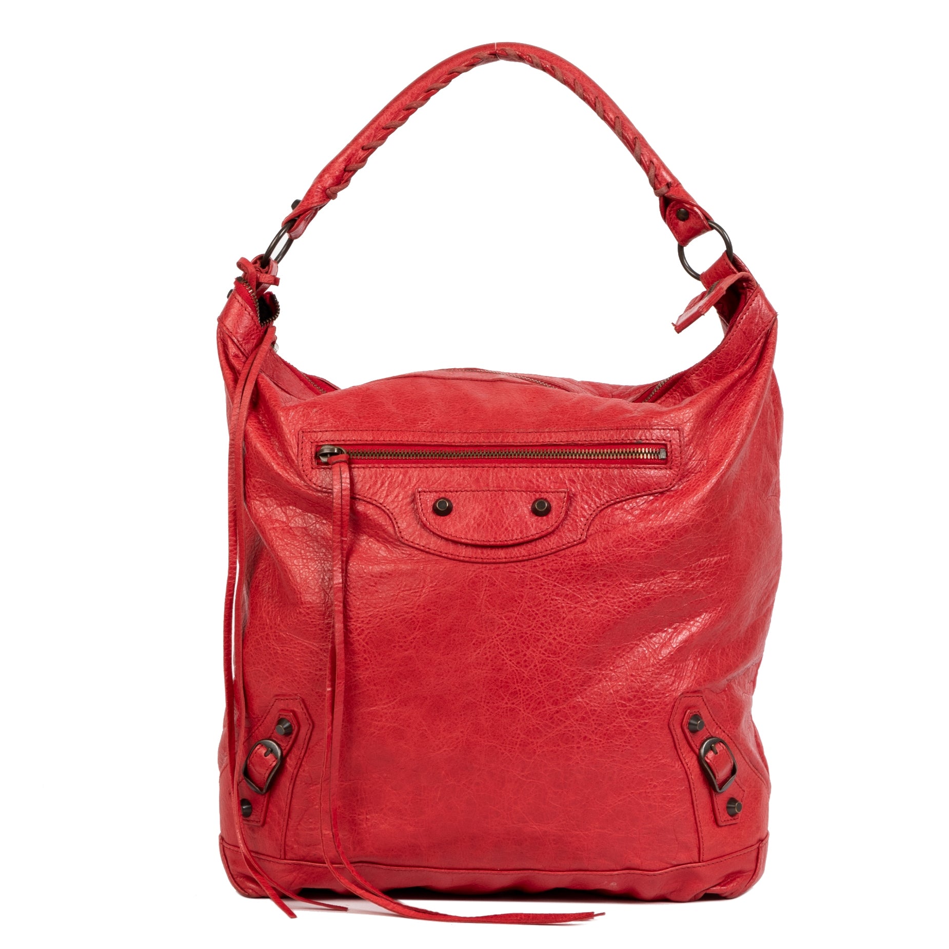 Balenciaga Red Classic Day Bag for sale online at Labellov secondhand luxury