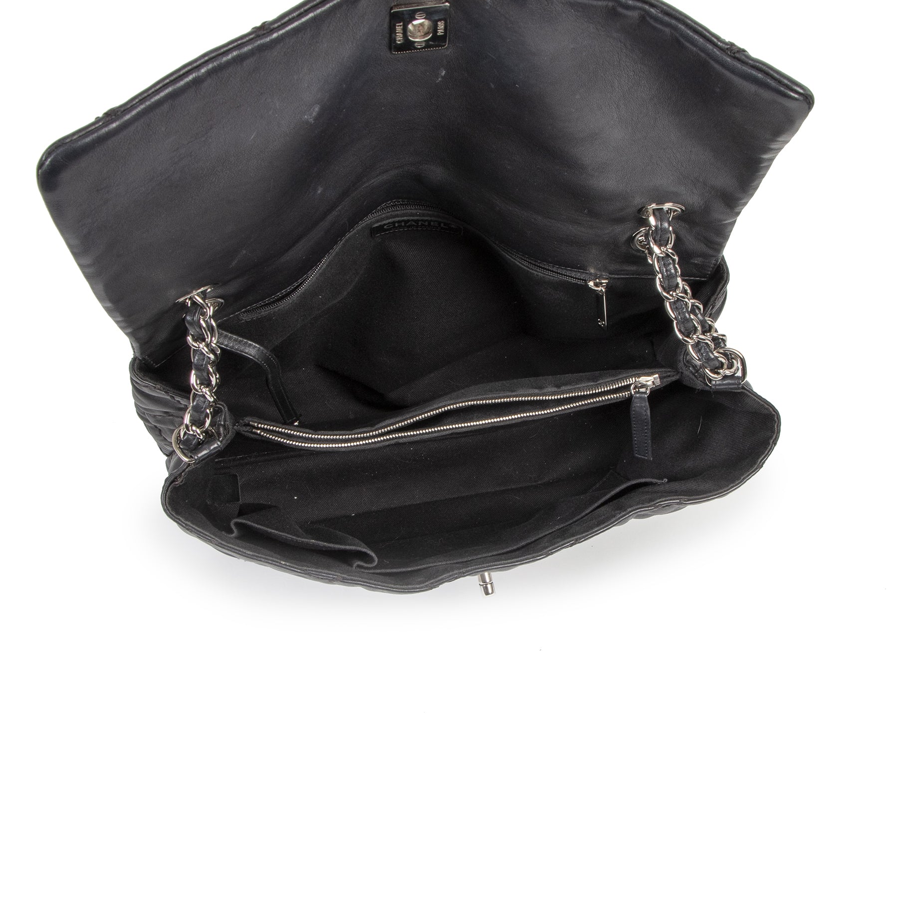 Authentic secondhand Chanel Black Classic Ultimate Stitch Flap Bag designer bags luxury vintage webshop fashion safe secure online shopping
