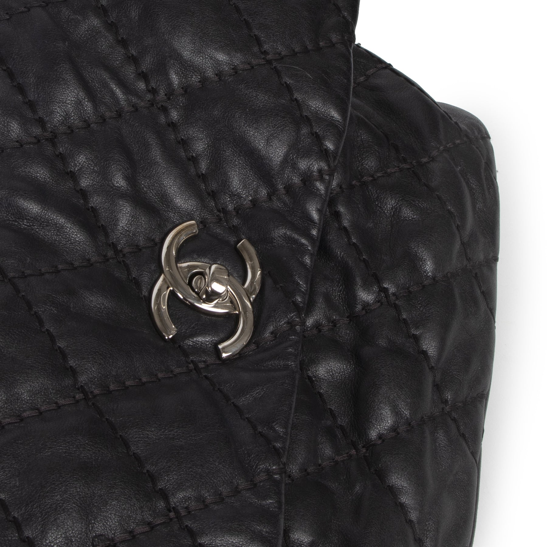 Authentic secondhand Chanel Black Classic Ultimate Stitch Flap Bag designer bags luxury vintage webshop fashion safe secure online shopping