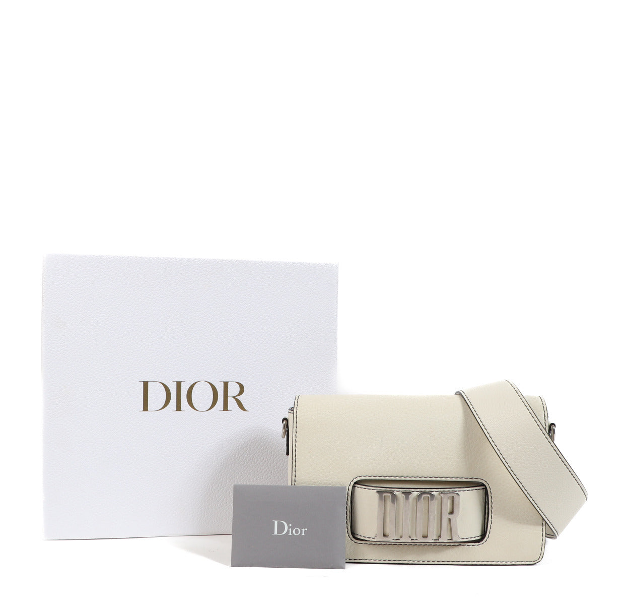 Christian Dior Pebbled Calfskin Dio(r)evolution Flap Shoulder Bag