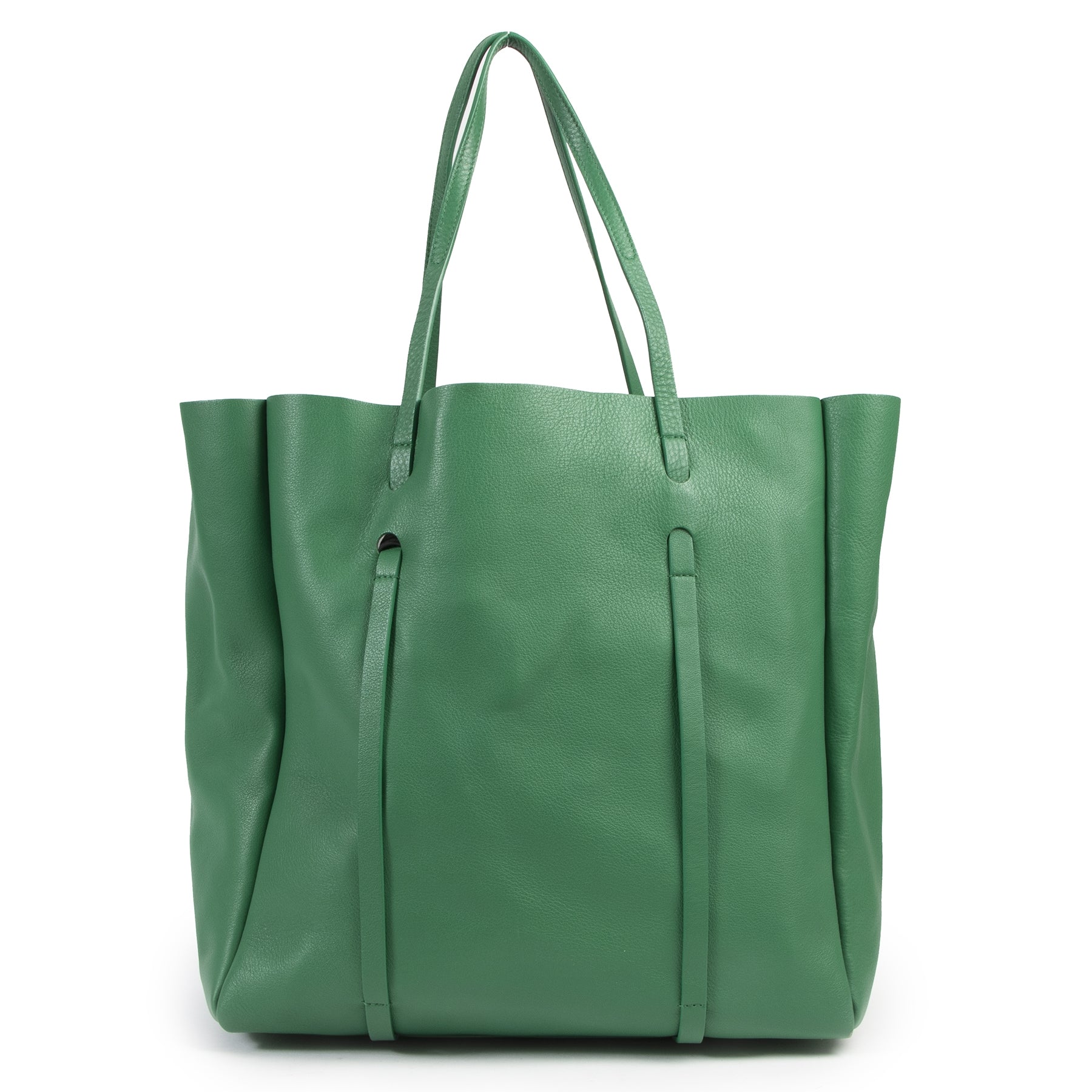 shop safe online Balenciaga Green Medium Everyday Calfskin Tote.