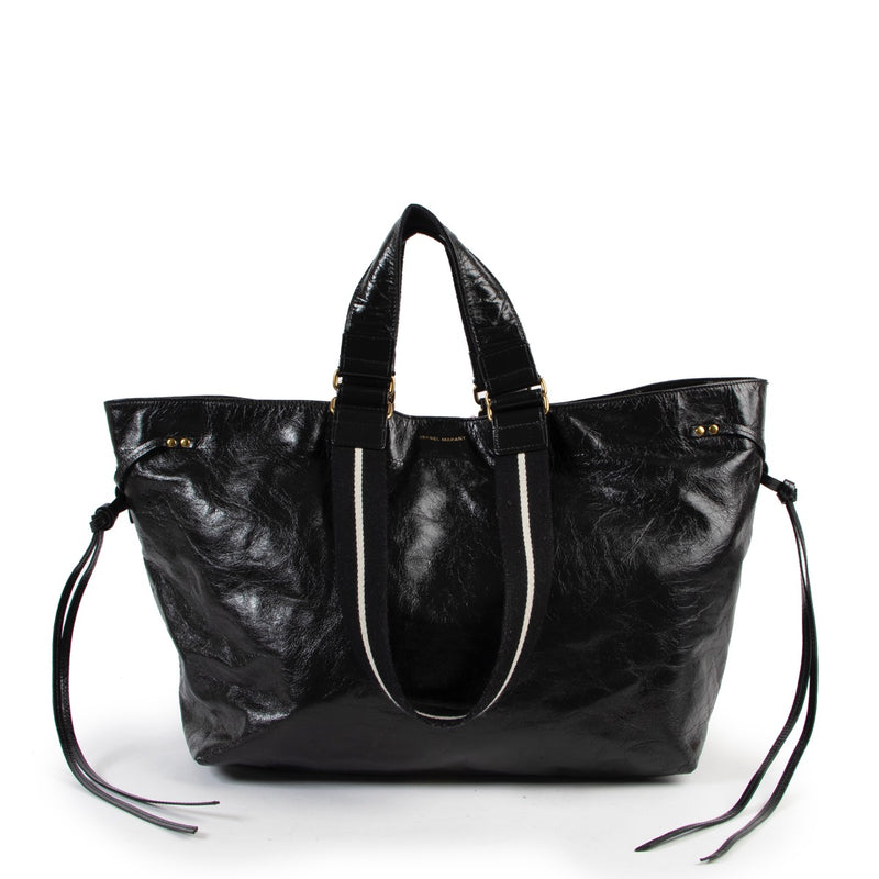 shop safe online Isabel Marant Wardy Large Leather Shopper