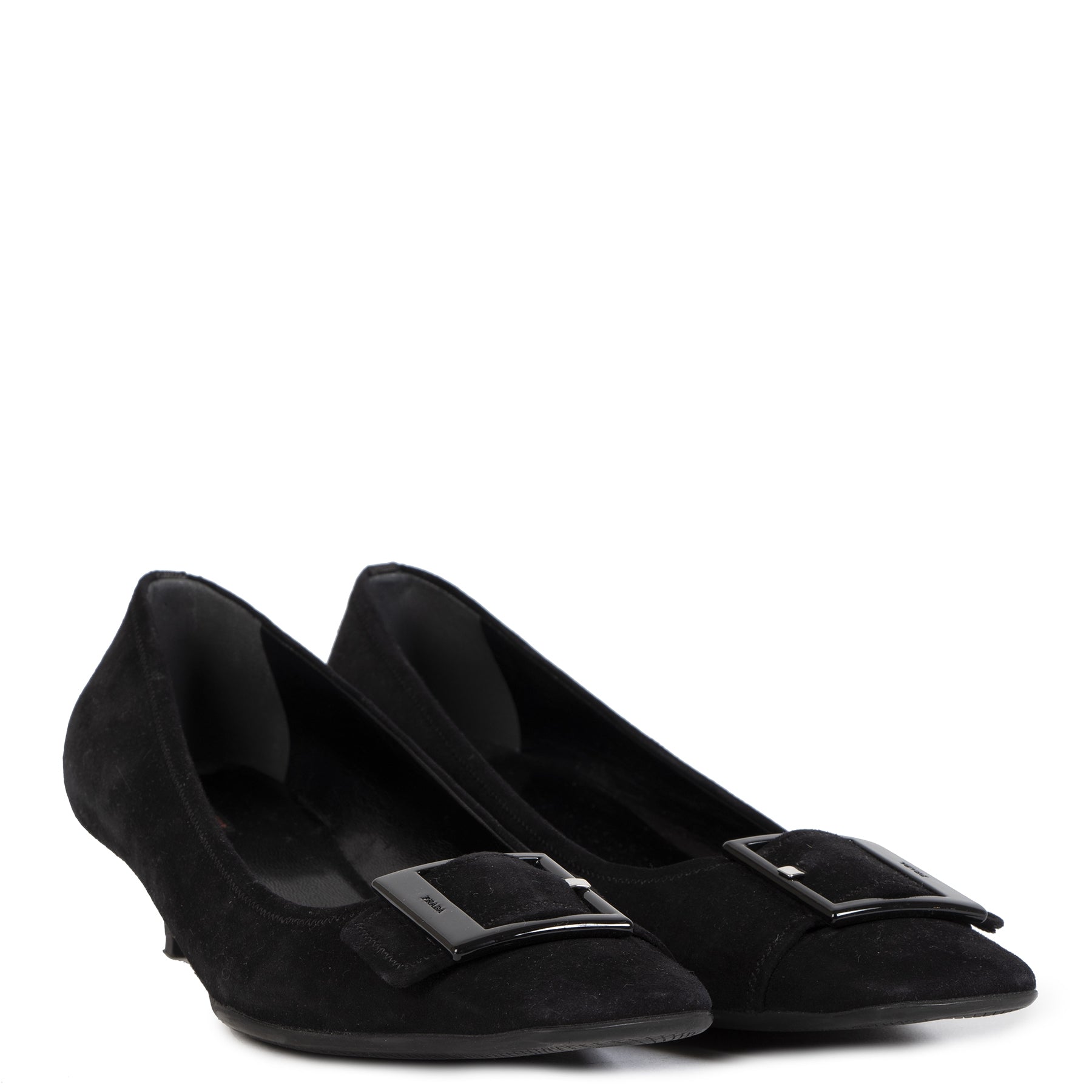 Tweedehands authentieke Black Prada Heels - Size 40,5 aan de juiste prijs veilig online LabelLOV vintage webshop luwe merken Antwerpen Belgë