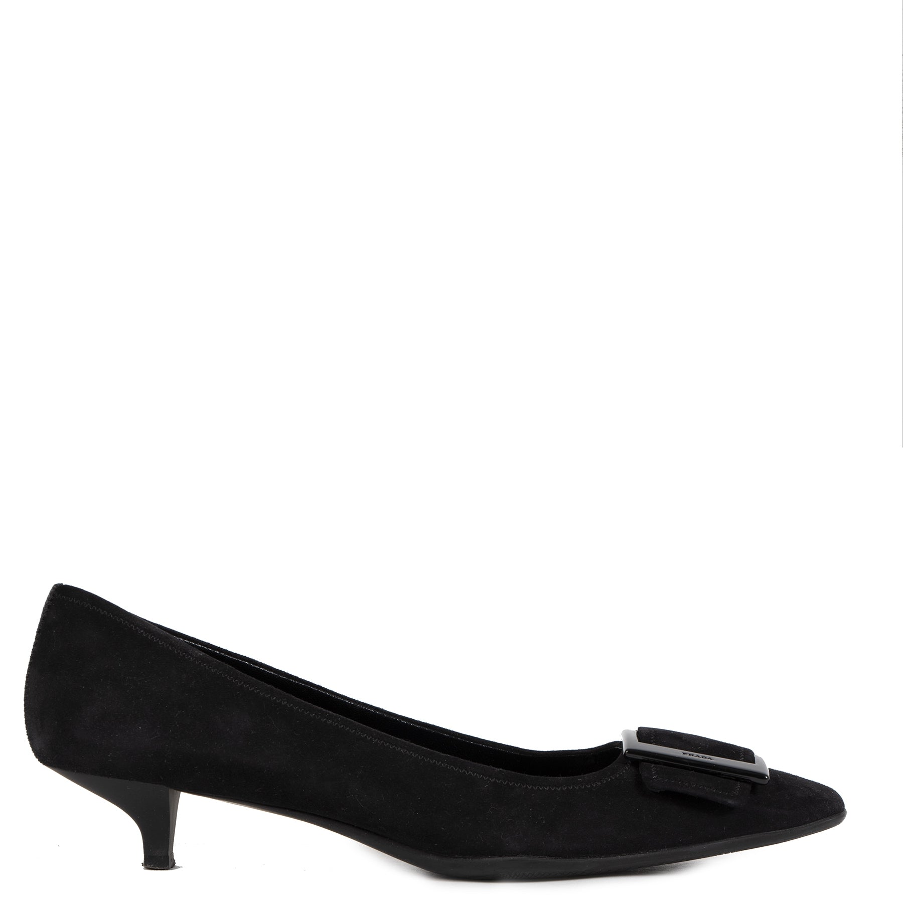 Authentic secondhand Black Prada Heels - Size 40,5 at the right price online safe and secure LabelLOV luxury brand webshop Antwerp Belgium