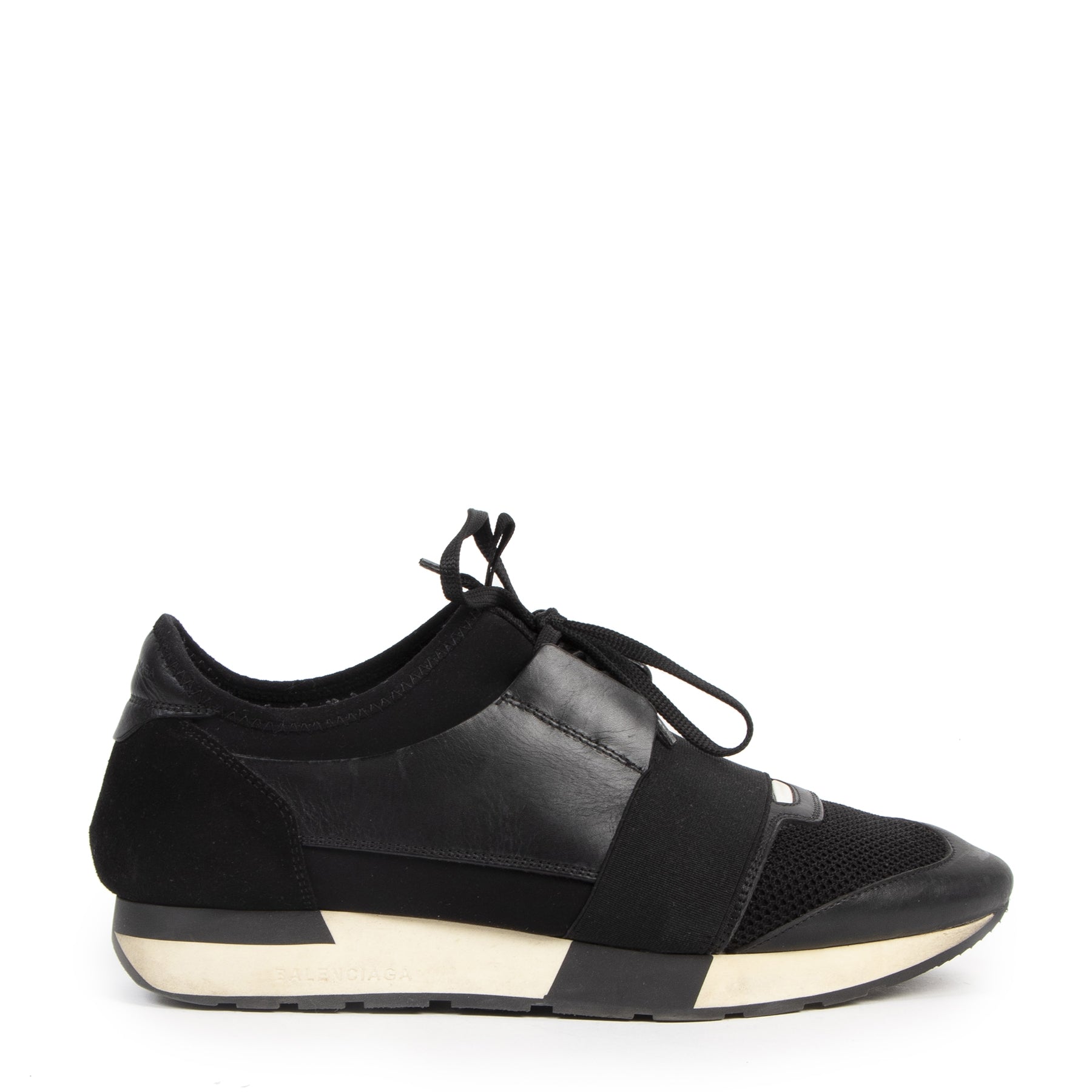 Balenciaga Black Race Runner Sneakers - size 41 - for the best price online at Labellov