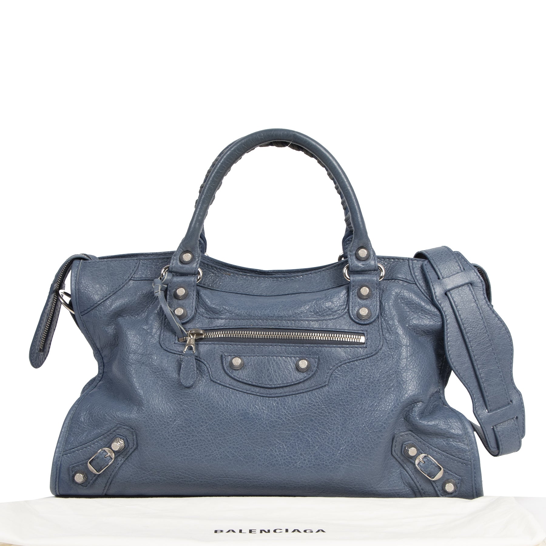 skip the waiting list shop safe online Balenciaga Blue Persan City Bag
