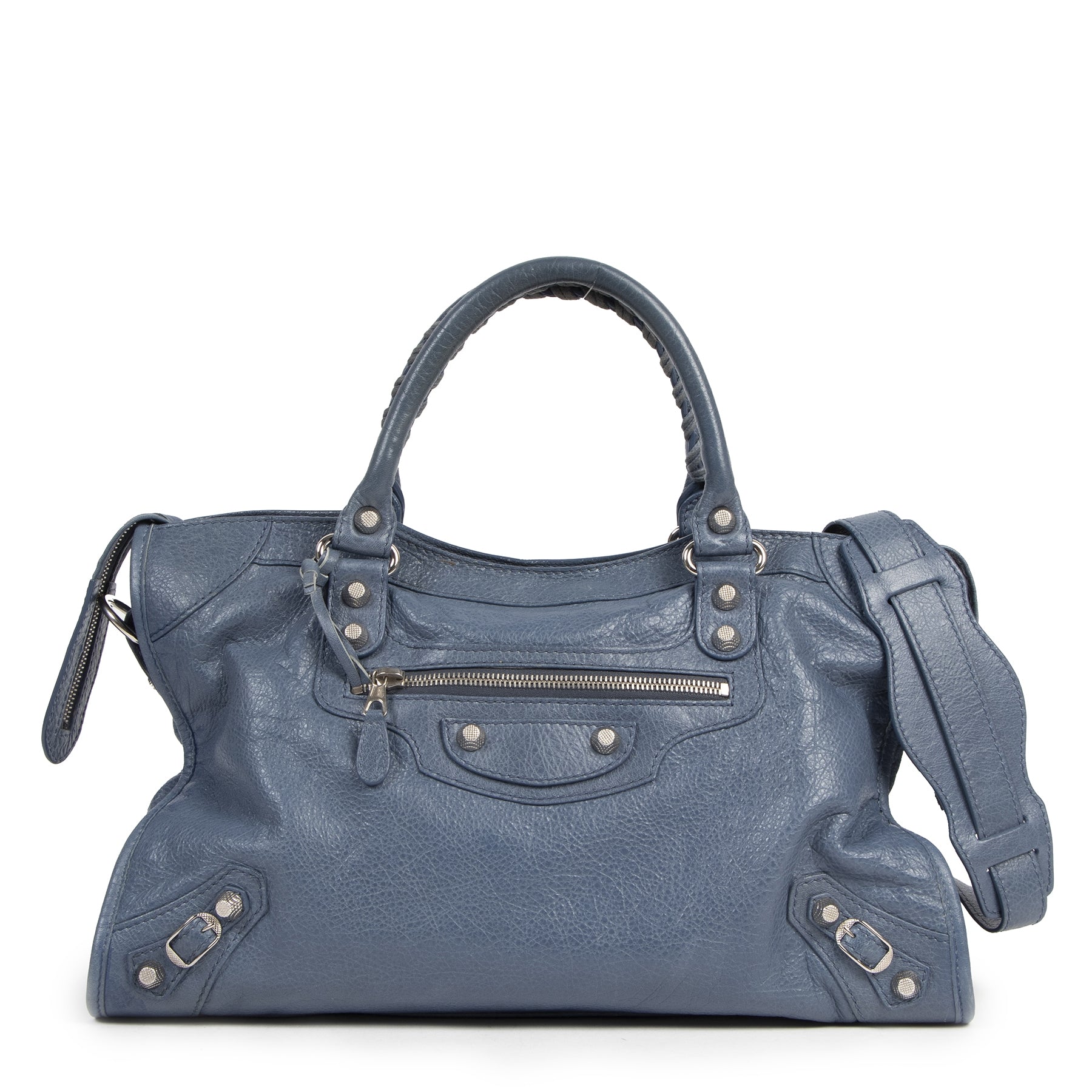 Balenciaga Blue Persan City Bag