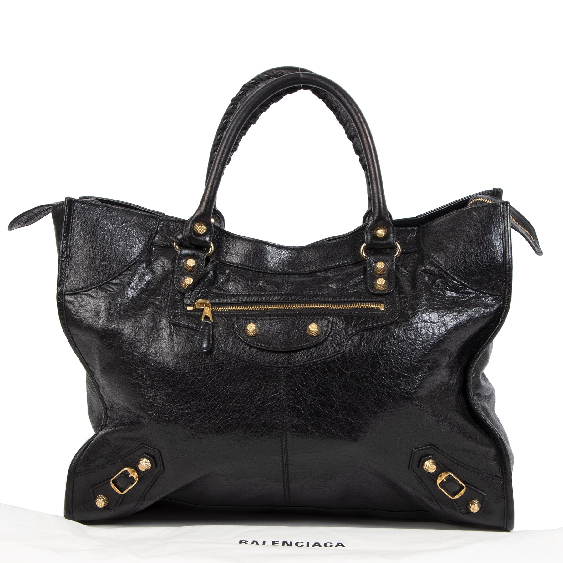 Balenciaga Monday Black Agneau Leather Shopper