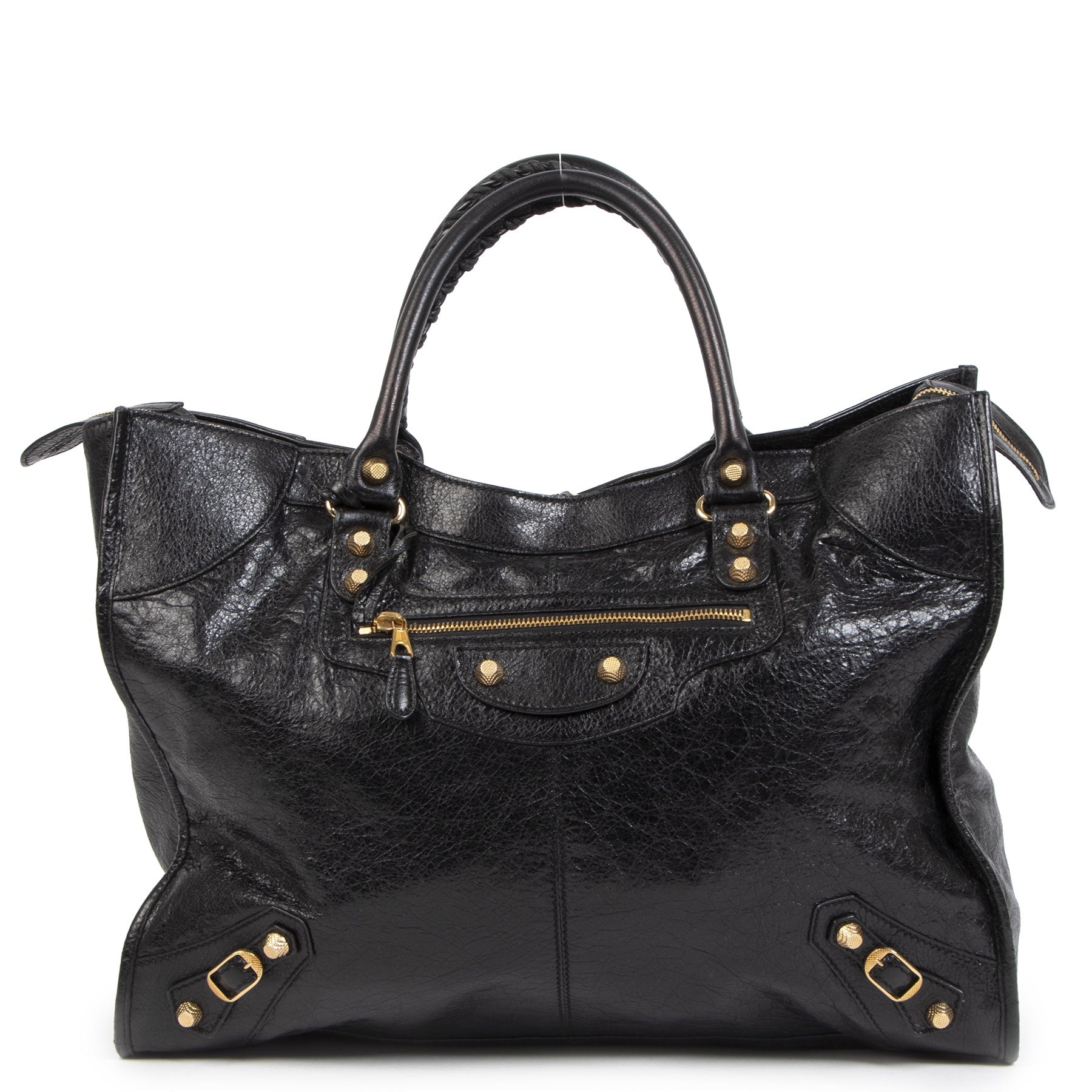 Balenciaga Monday Black Agneau Leather Shopper