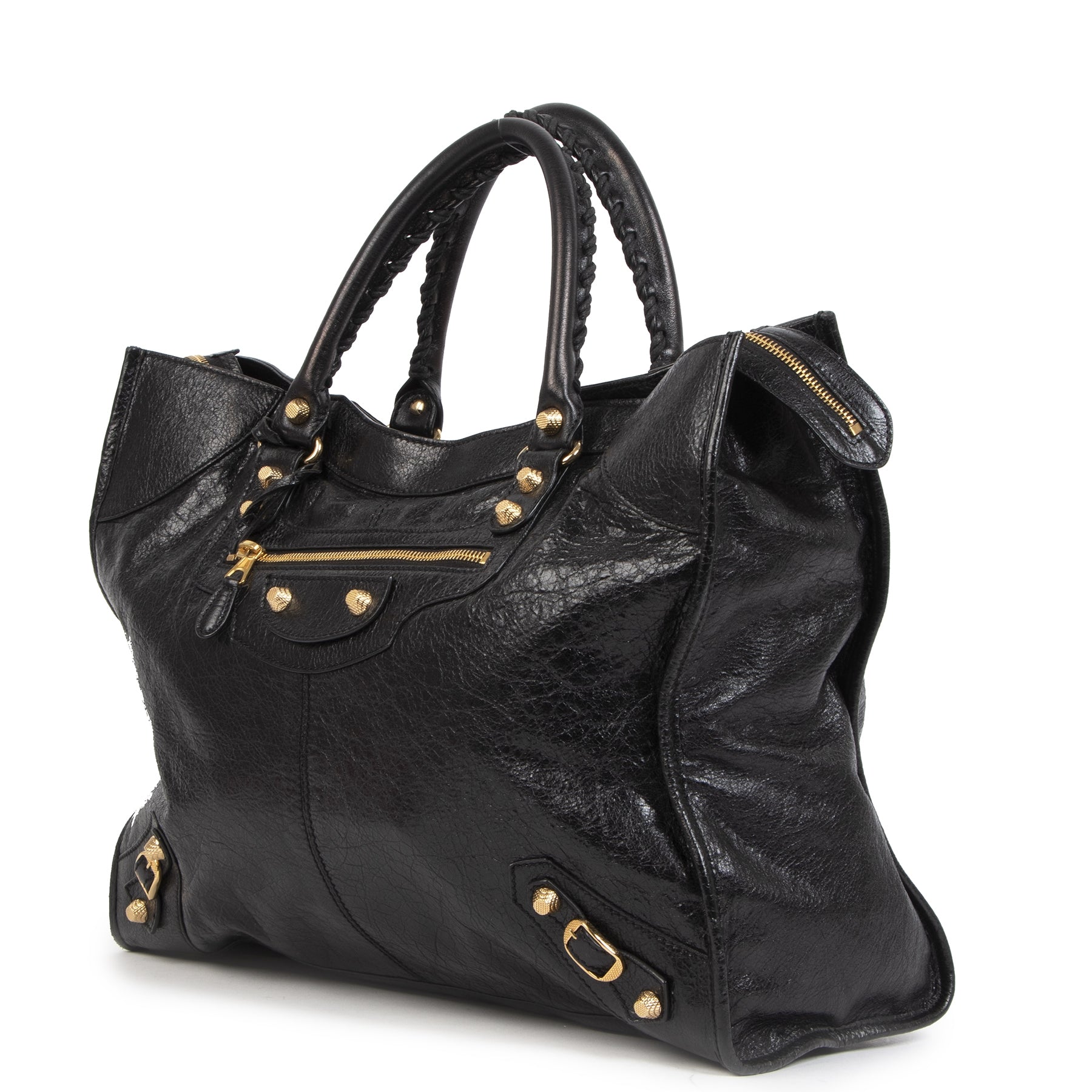Balenciaga Monday Black Agneau Leather Shopper