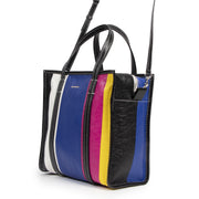 acheter en ligne seconde main Balenciaga Striped Bazaar S Leather Shopper