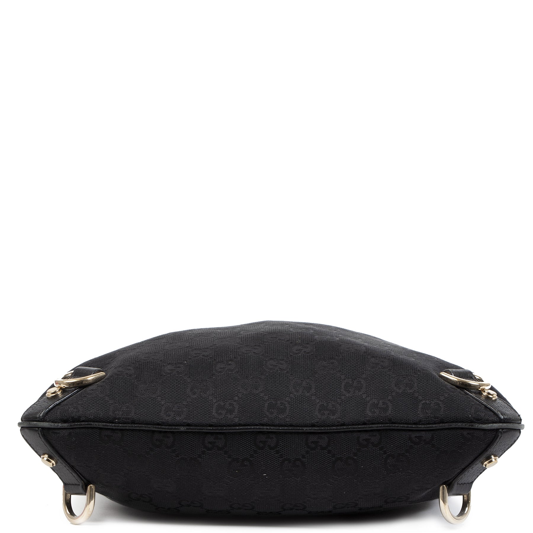 Authentieke Tweedehands Gucci Black GG Canvas Abbey Crossbody Bag juiste prijs veilig online shoppen luxe merken webshop winkelen Antwerpen België mode fashion