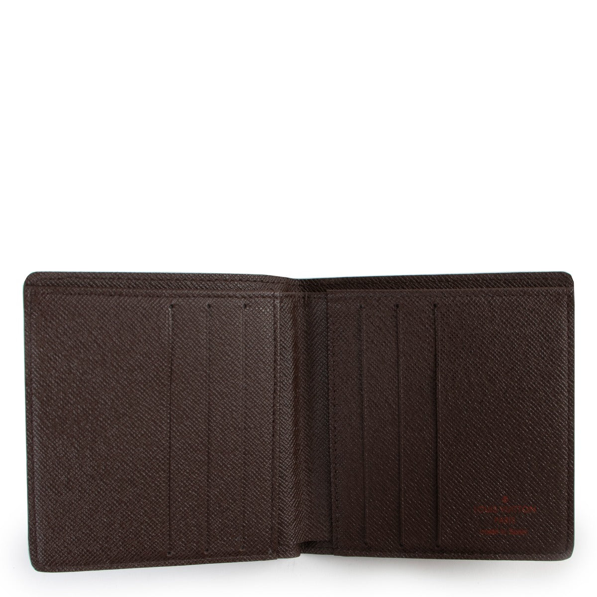 Louis Vuitton Damier Ebene Canvas Wallet Buy this gorgeous wallet here safely!