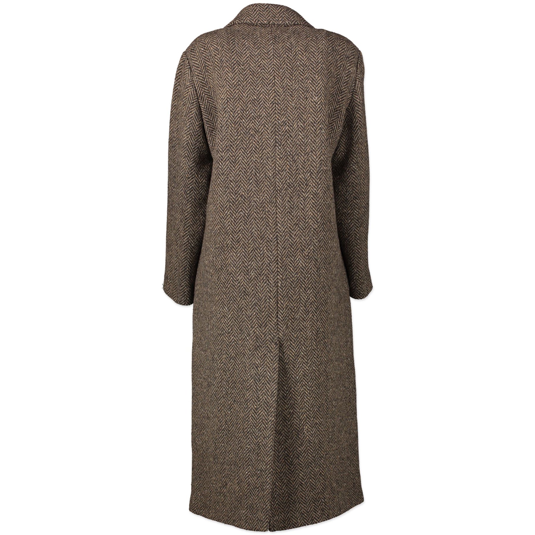 Authentic secondhand Max Mara Weekend Brown Wool Print Coat - Size 34 designer bags fashion luxury vintage webshop safe secure online shopping