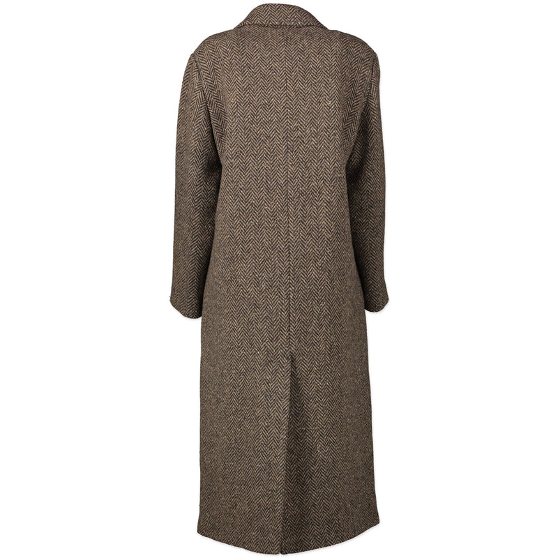 Authentic secondhand Max Mara Weekend Brown Wool Print Coat - Size 34 designer bags fashion luxury vintage webshop safe secure online shopping