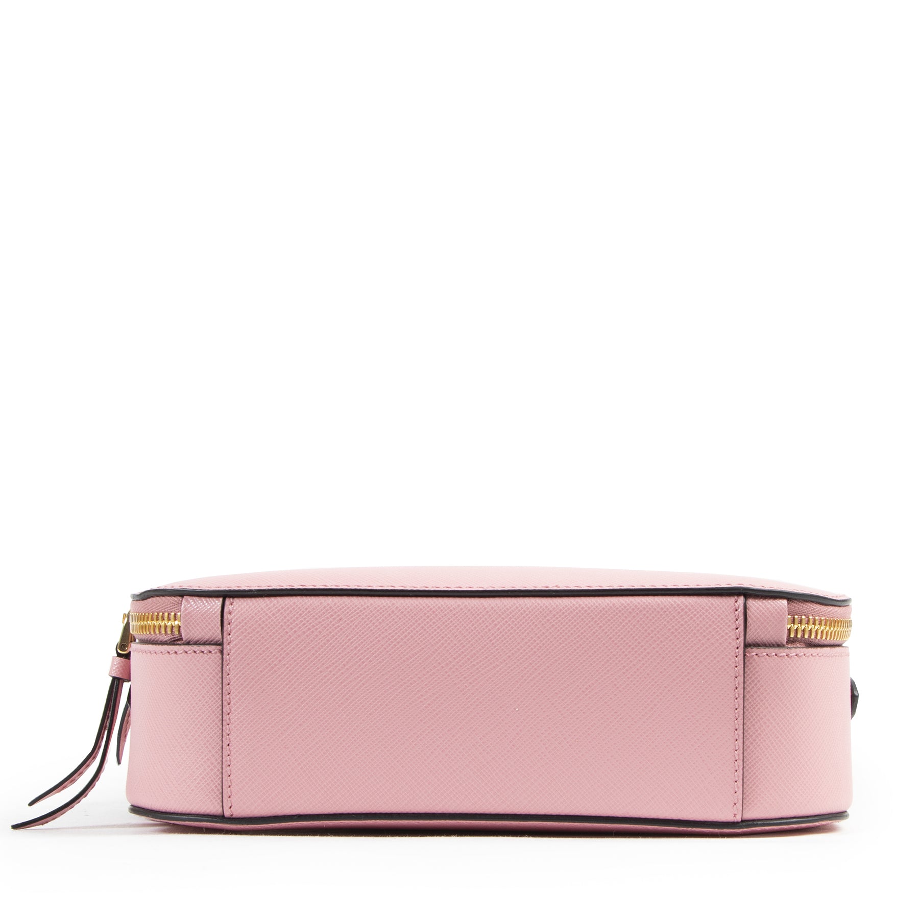 Authentic secondhand Prada Pink Saffiano Leather Odette Bag designer bags fashion luxury vintage webshop safe secure online shopping