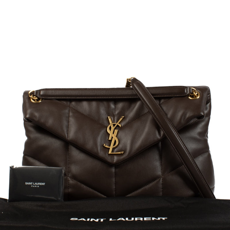 shop 100% authentic second hand Saint Laurent Brown Medium Puffer Bag on Labellov.com