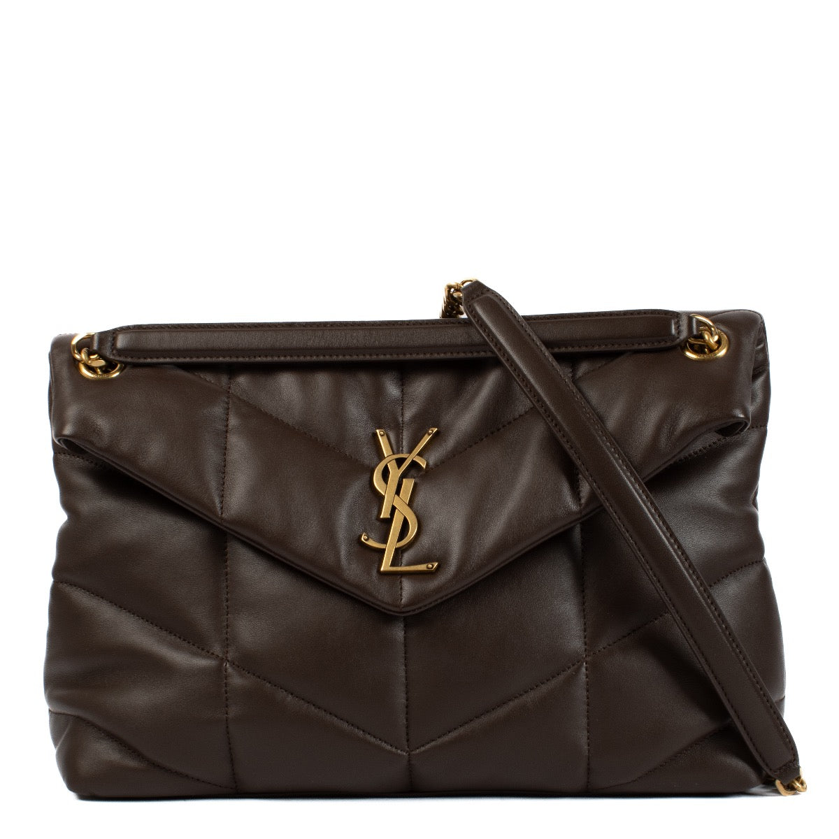 shop 100% authentic second hand Saint Laurent Brown Medium Puffer Bag on Labellov.com
