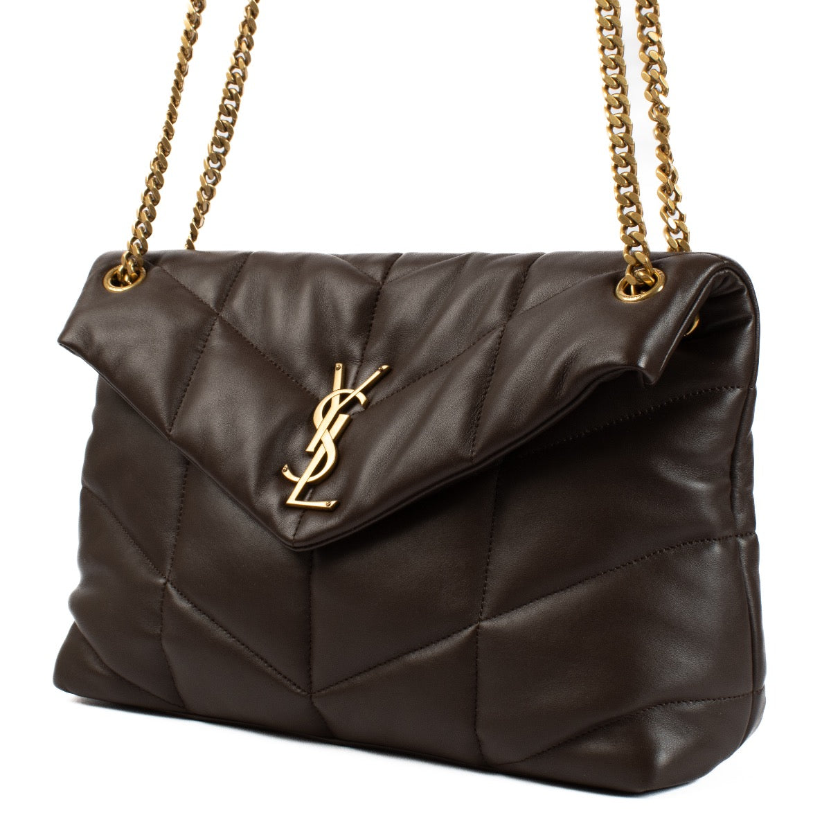 shop 100% authentic second hand Saint Laurent Brown Medium Puffer Bag on Labellov.com