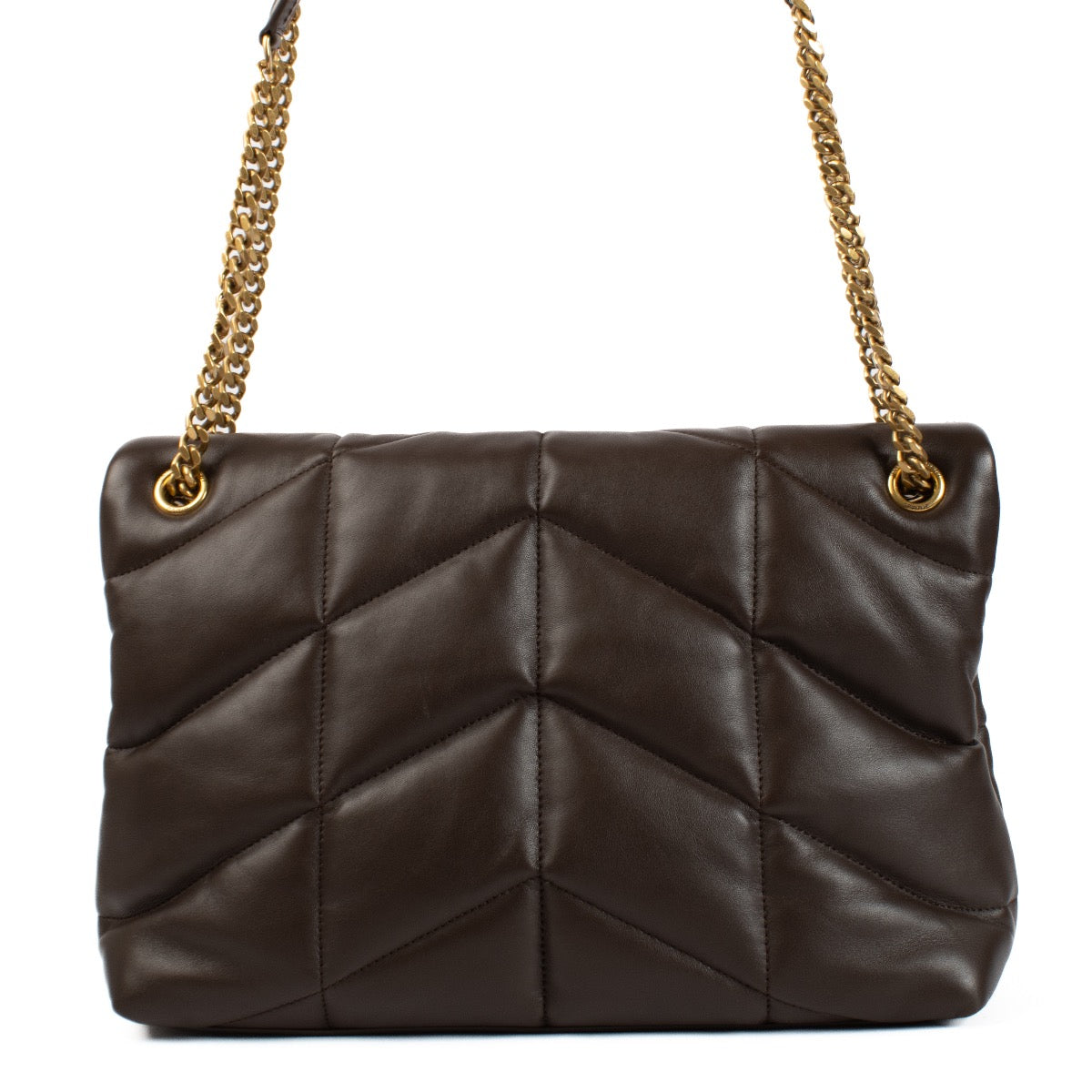 shop 100% authentic second hand Saint Laurent Brown Medium Puffer Bag on Labellov.com