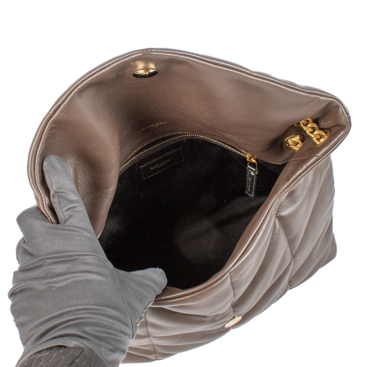 shop 100% authentic second hand Saint Laurent Brown Medium Puffer Bag on Labellov.com