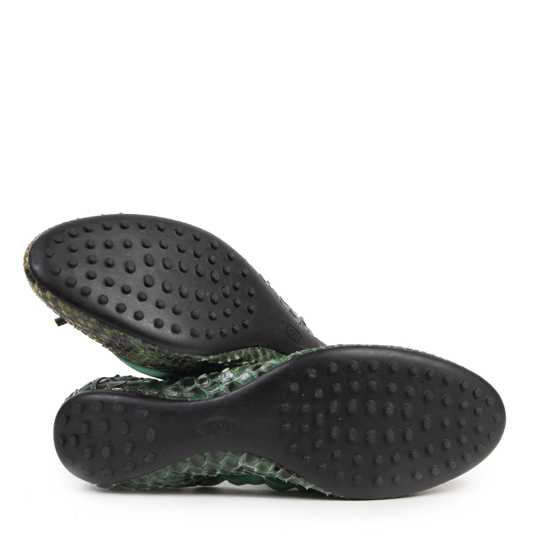 acheter en ligne seconde main Tod's Python Ballet Flats - sze 41