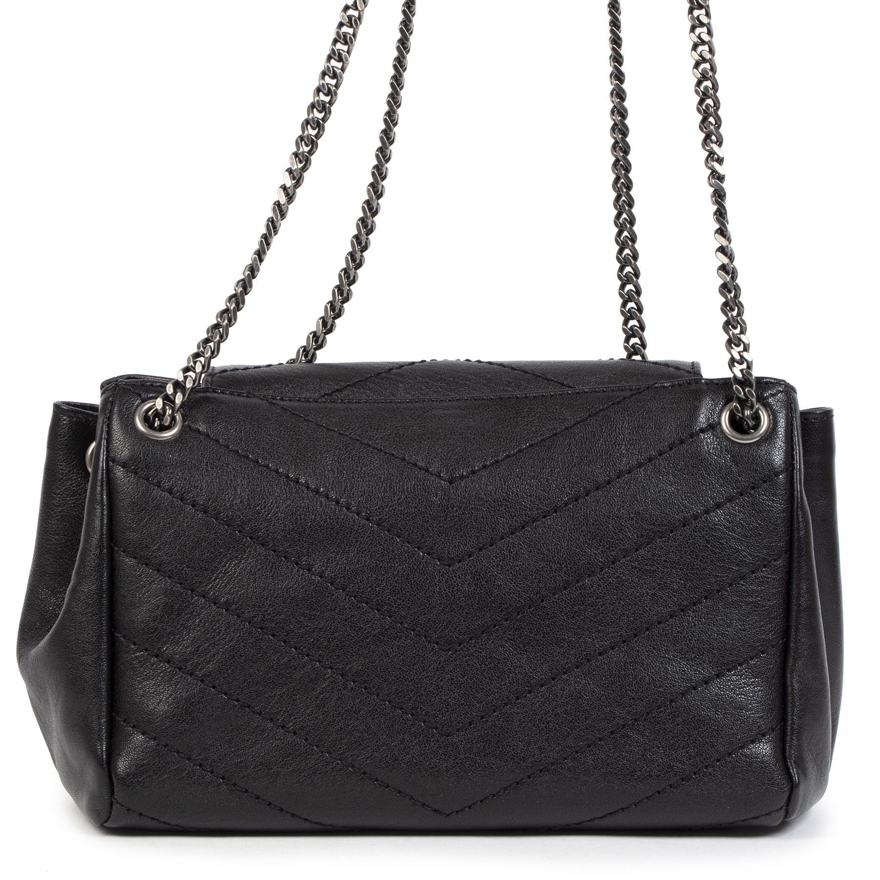 Saint Laurent Zwarte Nolita Kleine Schoudertas