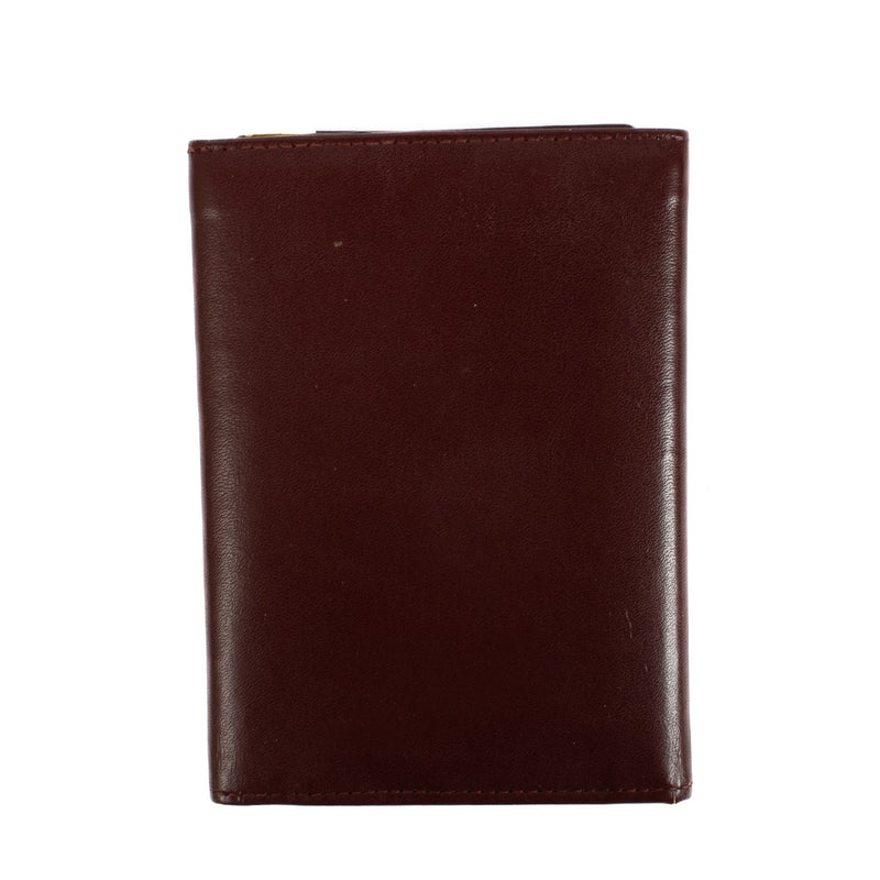 Cartier Compacte Portemonnee van Bourgondisch Leer
