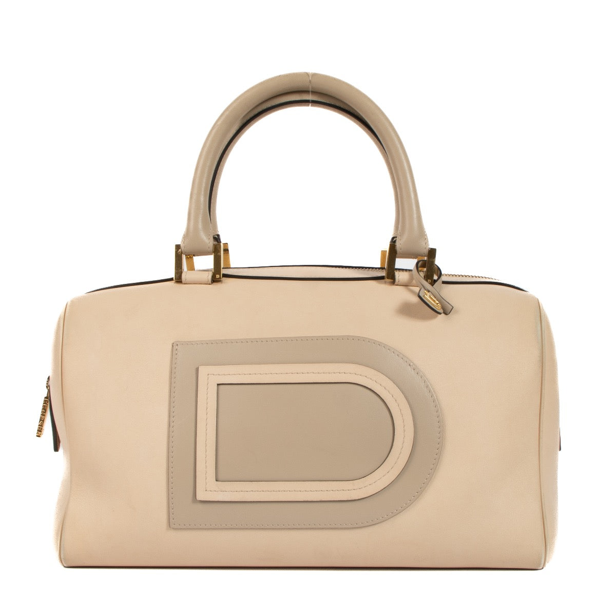 Shop 100% authentic secondhand Delvaux Bicolore Nude/Sand Allure Louise Boston Bag on Labellov.com
