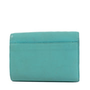 shop 100% authentic second hand Delvaux Madame Compact Calf Souple Turquoise Wallet on Labellov.com