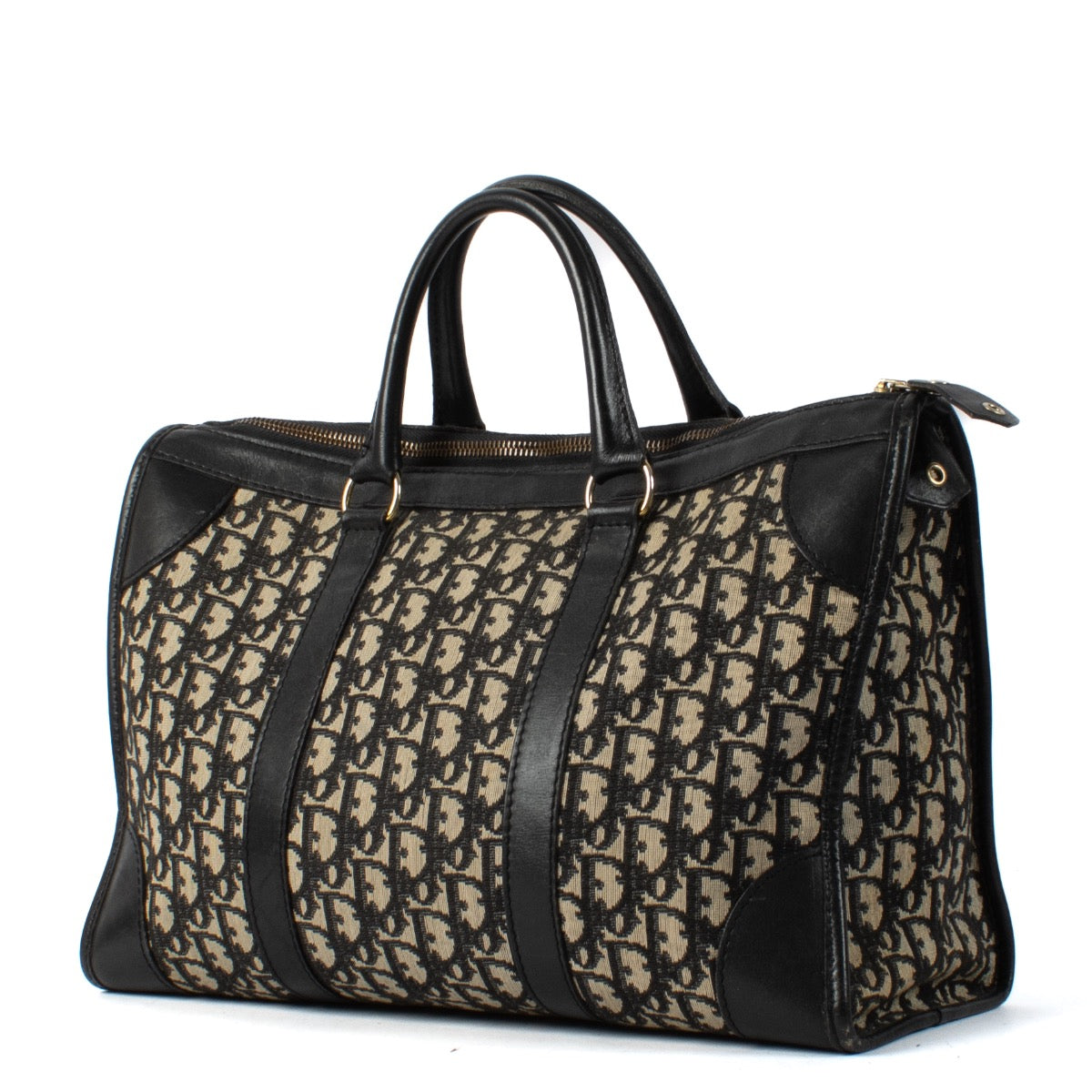 Shop safe online at Labellov in Antwerp, Brussel and Knokke this 100% authentic second hand Christian Dior Blue Oblique Trottteur Tote Bag