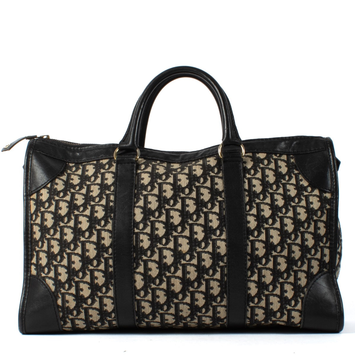 Shop safe online at Labellov in Antwerp, Brussel and Knokke this 100% authentic second hand Christian Dior Blue Oblique Trottteur Tote Bag
