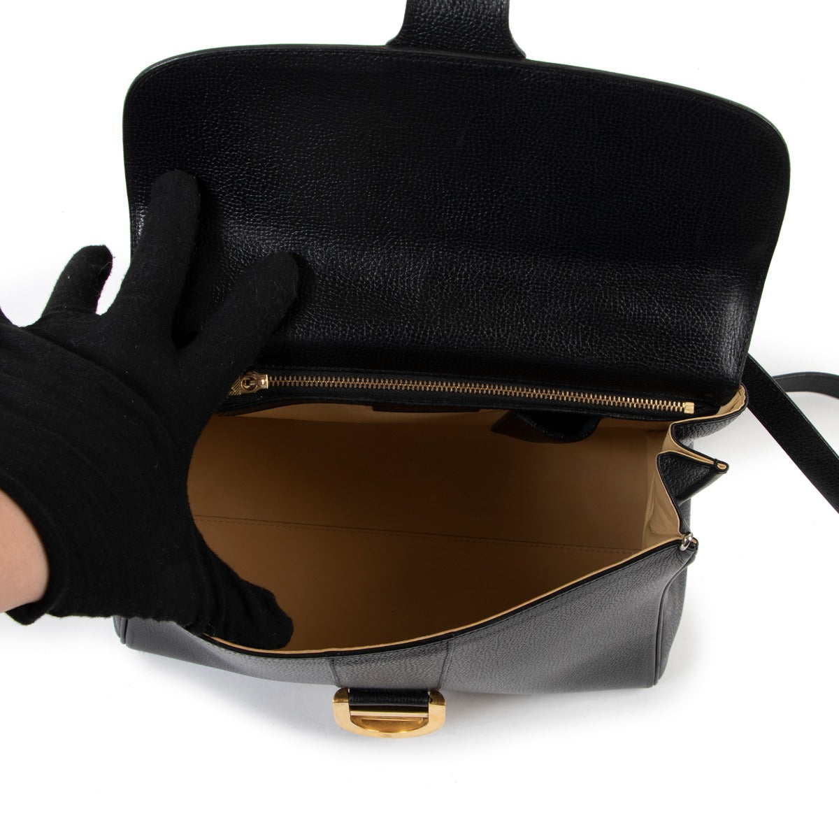 Shop online exclusive designer vintage second hand Delvaux Black Brillant MM Shoulder Bag at Labellov for the best price.