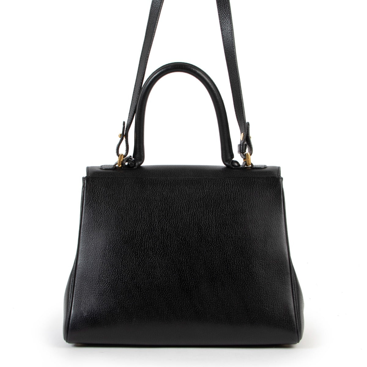 Shop online exclusive designer vintage second hand Delvaux Black Brillant MM Shoulder Bag at Labellov for the best price.