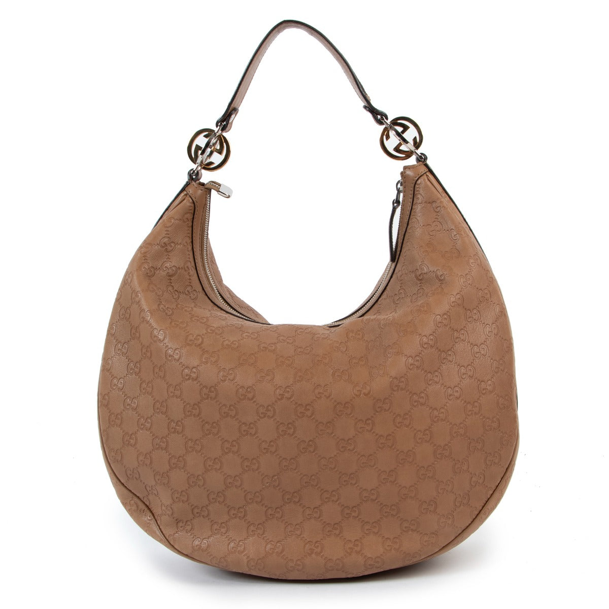 Shop authentic second hand designer Gucci 137383 Guccissima GG Twins Large Hobo Bag at Labellov for the best price.